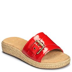 Aerosoles Glorify Closed-toe Sandal, Red Patent
