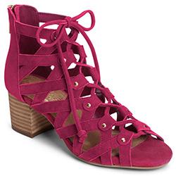 Aerosoles Middle Ground Sandal, Dark Pink Suede