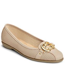 Aerosoles High Bet Ballet Flat, Bone Nubuck