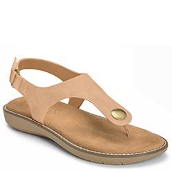 Aerosoles Be Cool Thong Sandal, Tan Snake