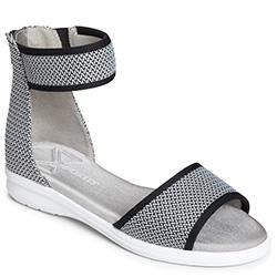 Aerosoles Greatness Closed-toe Sandal, Black White
