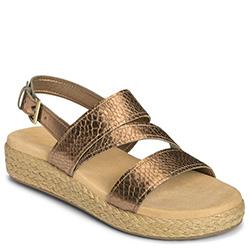 Aerosoles Globetrotter Closed-toe Sandal, Bronze Snake