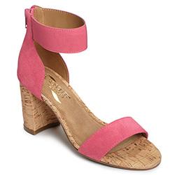 Aerosoles High Hopes Closed-toe Sandal, Pink Canvas