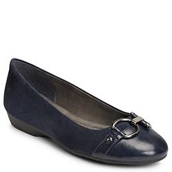 Aerosoles Ultrabrite Flat, Navy Fabric