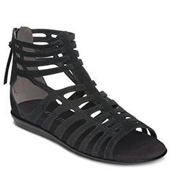 Aerosoles Chlear Sky Closed-toe Sandal, Black Suede