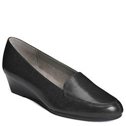 Aerosoles Lovely Wedge, Black Leather