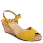 Aerosoles Cupcake Wedge, Yellow Suede