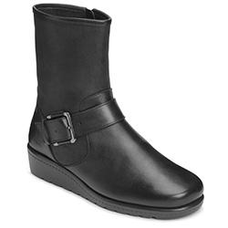 Aerosoles House Party Wedge Boot, Black Fabric