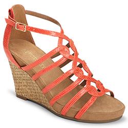 Aerosoles Great Plush Wedge, Coral Snake