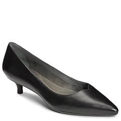 Aerosoles Dress Code Heel, Black Leather