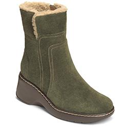 Aerosoles Side Kick Boot, Dark Green Suede