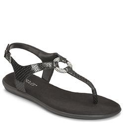 Aerosoles Chlass Ring Sandal, Black Exotic