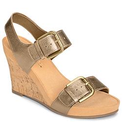 Aerosoles Mega Plush Wedge, Brass Bronze