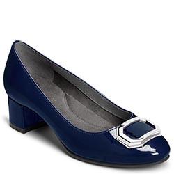Aerosoles Compadre Pump, Blue Faux Patent