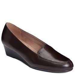 Aerosoles Lovely Wedge, Dark Brown Leath