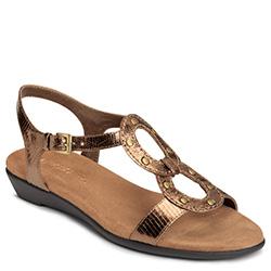 Aerosoles Atomic Closed-toe Sandal, Bronze Snake