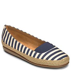Aerosoles Counsoler Flat, Navy Stripe