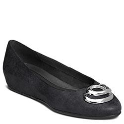 Aerosoles Metro Park Flat, Black Suede