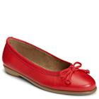 Aerosoles Fast Bet Ballet Flat, Red Leather