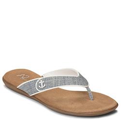 Aerosoles Chlear Sailing Thong Sandal, Chamb Blue Comb