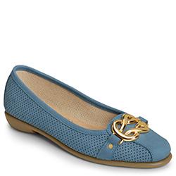 Aerosoles High Bet Ballet Flat, Blue Nubuck