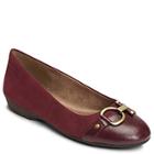Aerosoles Ultrabrite Flat, Wine Faux Suede