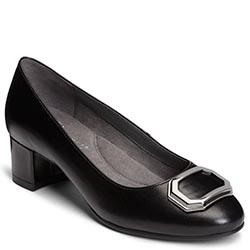 Aerosoles Compadre Pump, Black Leather