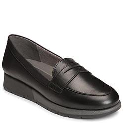 Aerosoles Time Off Flat, Black Leather