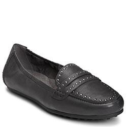 Aerosoles Drive Up Flat, Black Leather