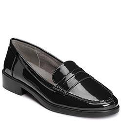 Aerosoles Side Dish Flat, Black Patent