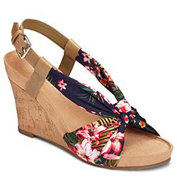 Aerosoles Plush Pillow Wedge, Chambray Suede