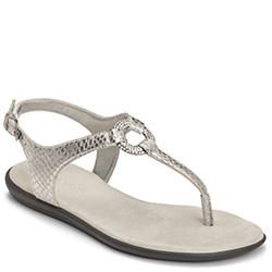Aerosoles Chlass Ring Sandal, Silver Snake