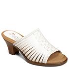 Aerosoles Turks And Caicos Heel, White Leather