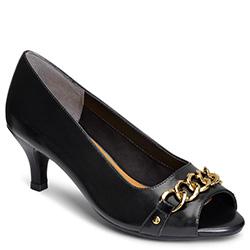 Aerosoles Made Of Honor Peep-toe Pump, Black Leather