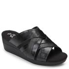 Aerosoles Flower Power Wedge, Black Lizard
