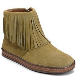 Aerosoles Good Fun Bootie, Green Suede