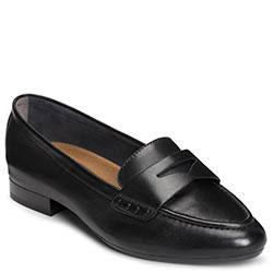 Aerosoles Map Out Flat, Black Leather