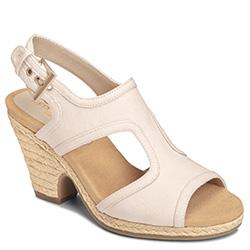 Aerosoles Birdhouse Closed-toe Sandal, Cream Fabric