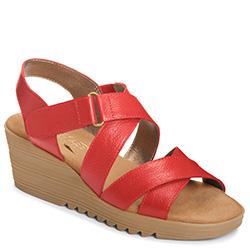 Aerosoles Handbog Wedge, Mid Red Leather
