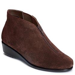 Aerosoles Allowance Wedge Boot, Dark Brown Suede