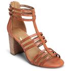 Aerosoles Highway Heeled Sandal, Orange Leather