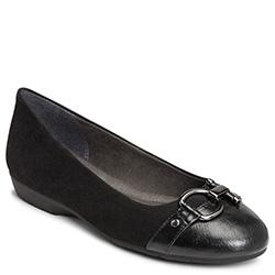 Aerosoles Ultrabrite Flat, Black Fabric