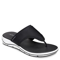 Aerosoles Performance Thong Sandal, Black Fabric