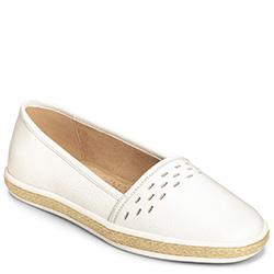 Aerosoles Fun Times Flat, White Leather