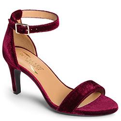 Aerosoles Laminate Sandal, Wine Faux Suede