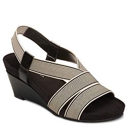 Aerosoles Light Rail Wedge, Black Stripe
