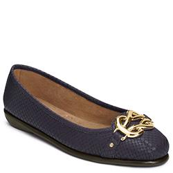 Aerosoles High Bet Ballet Flat, Navy Snake