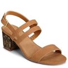 Aerosoles Mid Size Sandal, Dark Tan