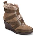 Aerosoles Interview Wedge Boot, Taupe Suede