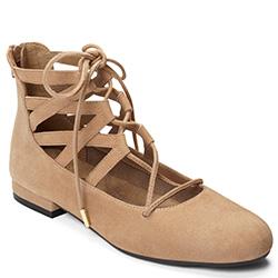 Aerosoles Goodness Flat, Tan Suede